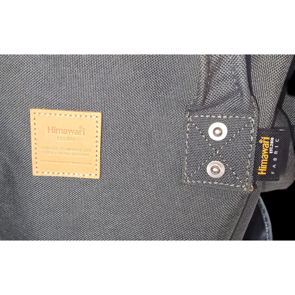 Himawari Gray Backpack Purse Wide Opening Canvas Travel Laptop BackpackStyle - Picture 3 of 16